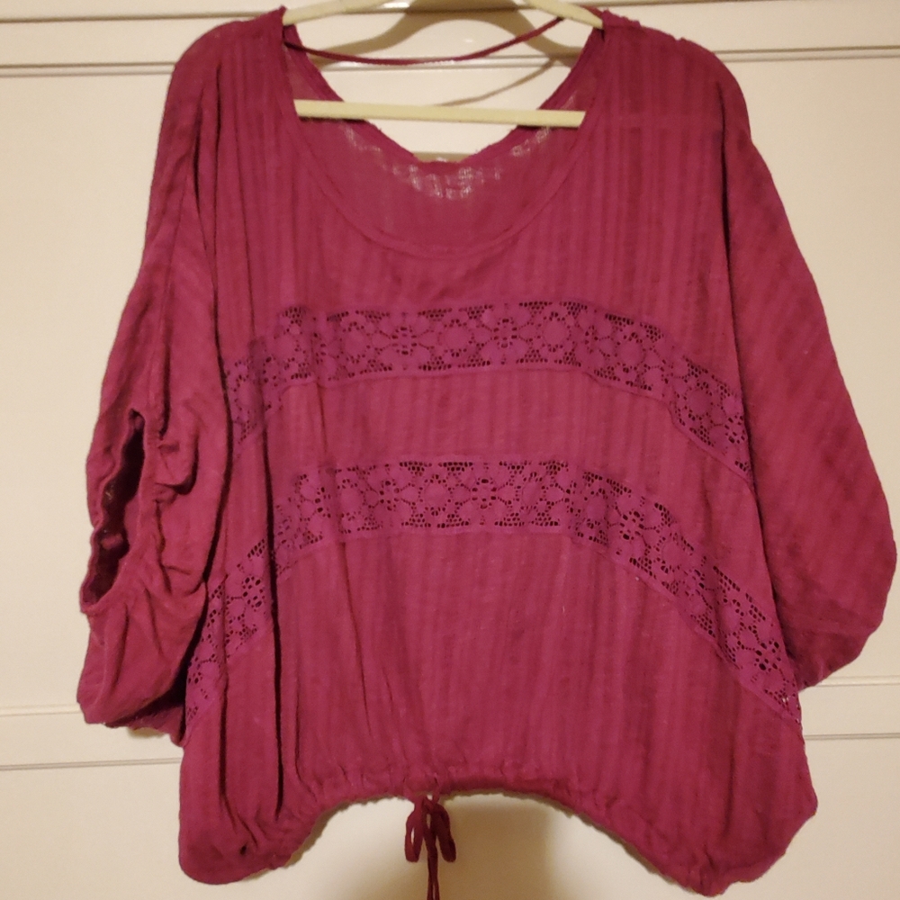 Plum lose blouse